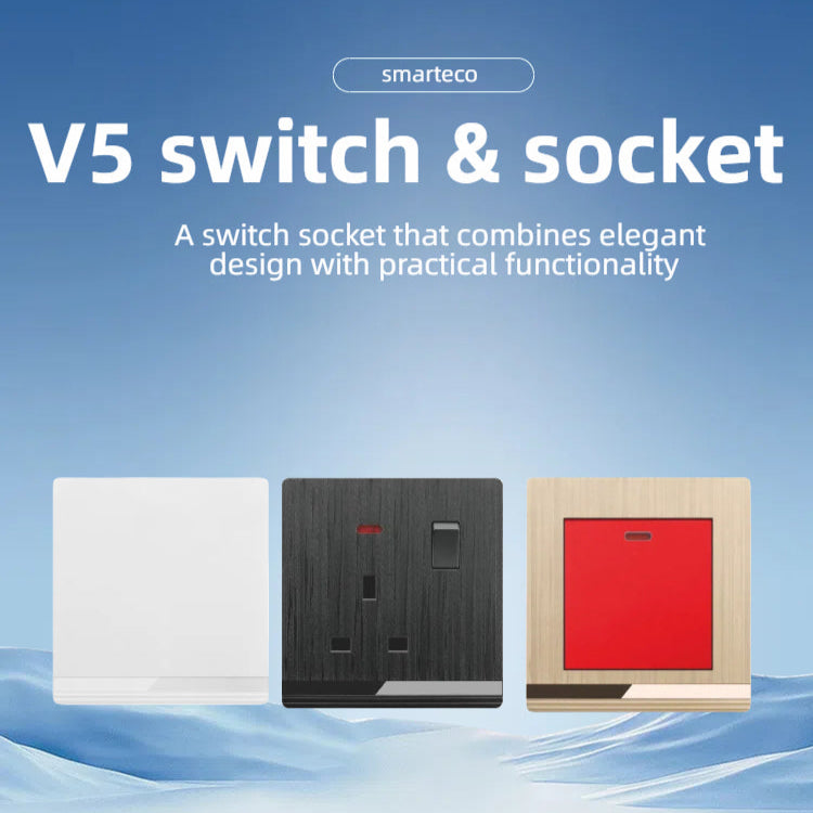 سلسلة VMAX V5 مفتاح ومقبس أبيض أسود ذهبي