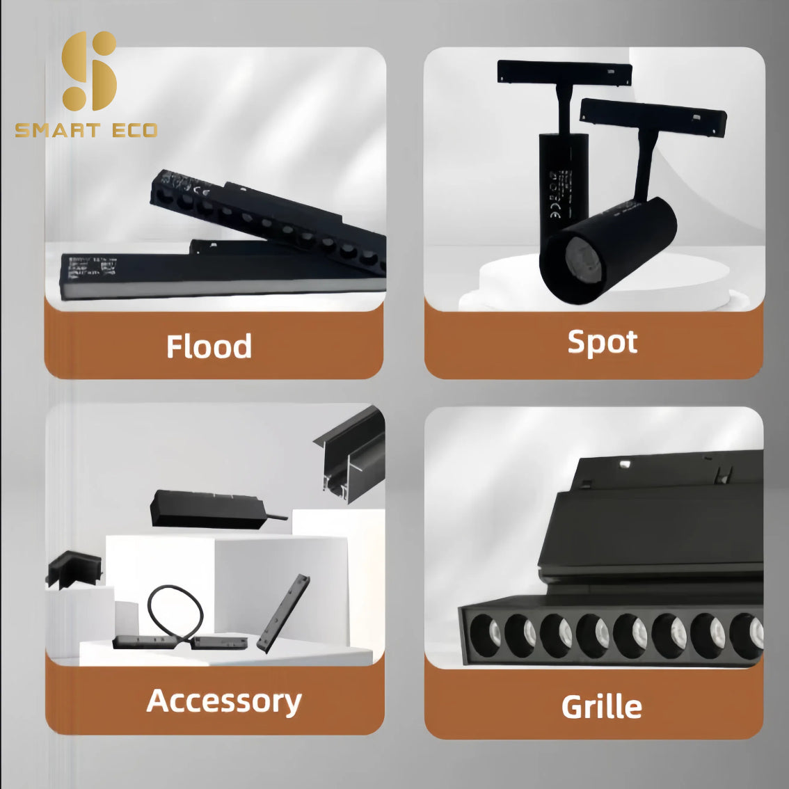 SMART ECO منزل ذكي إضاءة ذكية أتمتة المنزل ZIGBEE WIFI ضوء مسار مغناطيسي ضوء سبوت ضوء كشاف ضوء شبكي