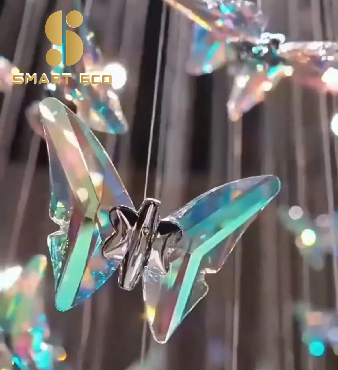 ثريا سقف عالية، ثريات كريستالية حديثة، إضاءة ثريا كبيرة على شكل قطرة مطر للدرج، المدخل، غرفة المعيشة