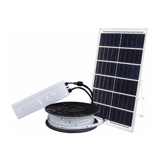 شرائط مرنة تعمل بالطاقة الشمسية VG تحصل على حياة ملونة 2835 SMD IP65 RGB مسبح فيلا خارجية