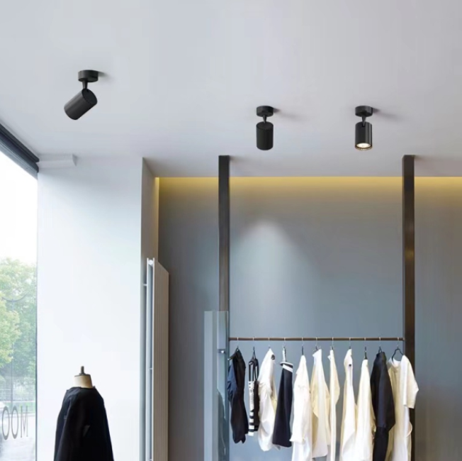 VG P01R LED spotlight track light surface shop showroom focus light Free lamp(3000K、4000K、6500K)can remark