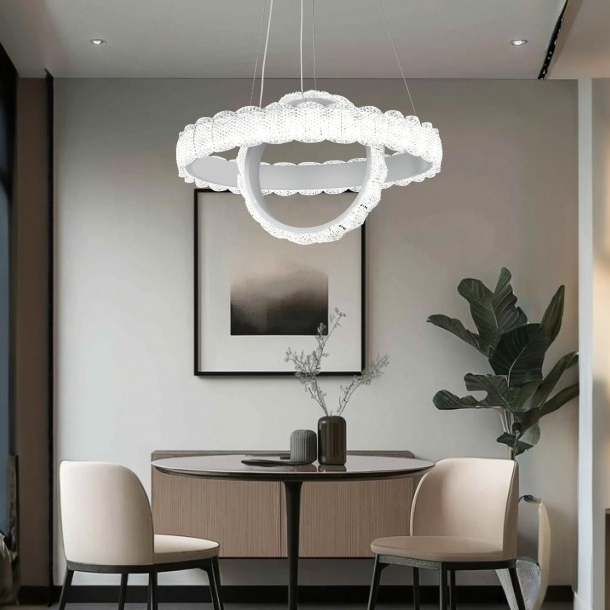 مصباح معلق LED MODI SD279 للمنزل معلق بحلقة واحدة لغرفة الطعام وغرفة المعيشة وغرفة النوم