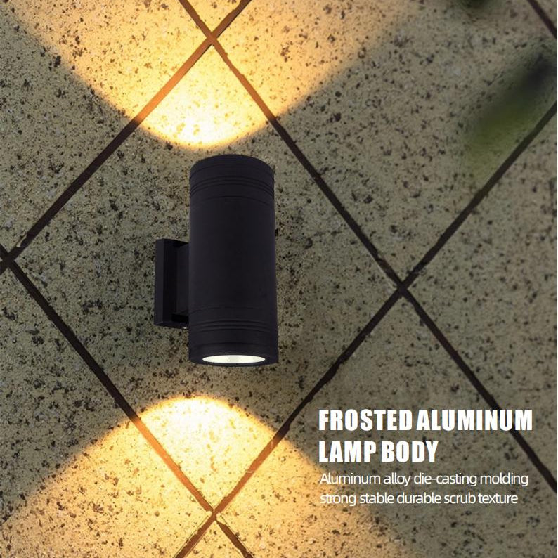 مصباح حائط خارجي LED VMAX مقاوم للماء IP65 جانب واحد/جانبين أسود أبيض