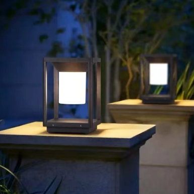 حامل إضاءة حديقة LED يعمل بالطاقة الشمسية من VMAX، مناسب للحدائق الخارجية، فيلا، 3 ألوان