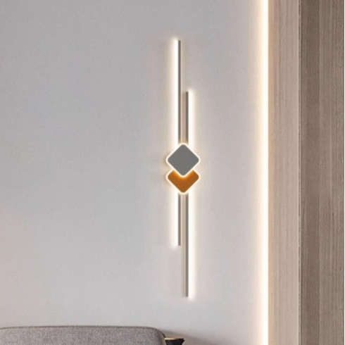 مصباح حائط LED MODI WL324 باللون الأسود والأبيض والبرتقالي لغرفة النوم وغرفة المعيشة والفيلا ضوء ديكوري