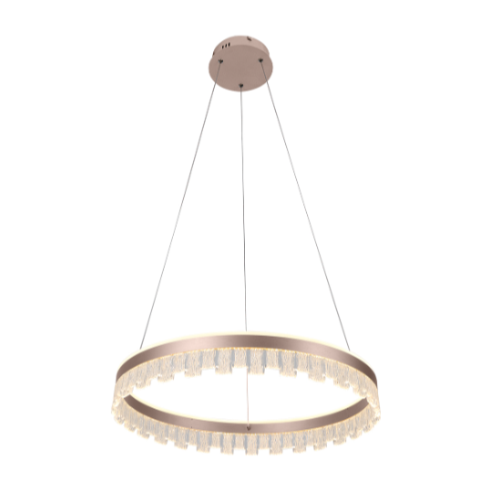 مصباح معلق LED VMAX SD25480RF لغرفة الطعام وغرفة المعيشة متوفر بثلاثة ألوان ودرجات حرارة حلقة واحدة مستديرة