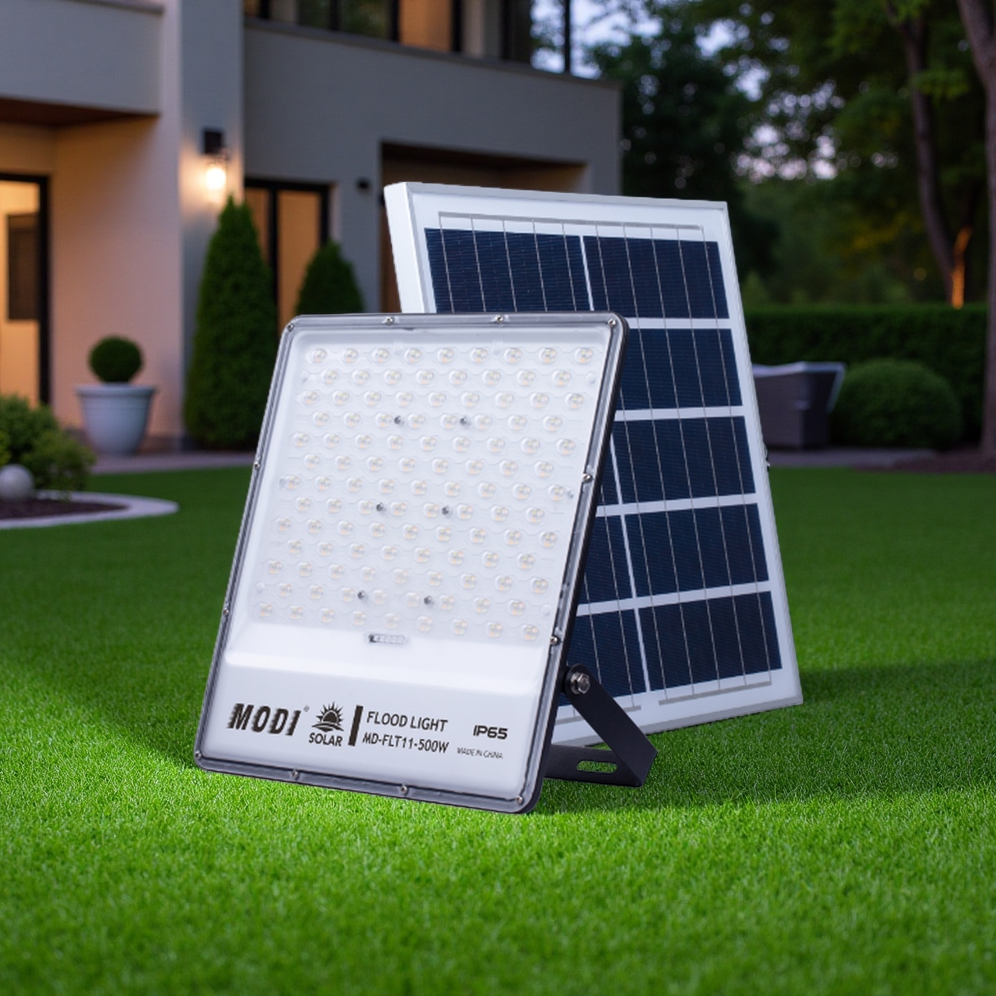 مصباح LED يعمل بالطاقة الشمسية MODI خارجي يتغير من 3 إلى 4 ساعات ≥ 12 ساعة وقت عمل SMD 3 ألوان متغيرة فيلا وفندق وصالة ألعاب رياضية