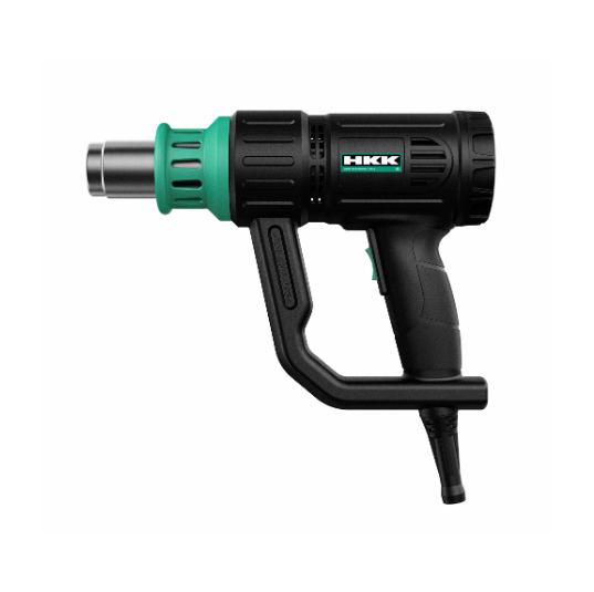 مجموعة مسدس حراري HKK HHG01-2000 HEAR GUN للخدمة الشاقة مع ضبط درجة الحرارة المزدوجة من 50 إلى 650 درجة مئوية (300 إلى 500 درجة مئوية)، وحماية من الحمل الزائد
