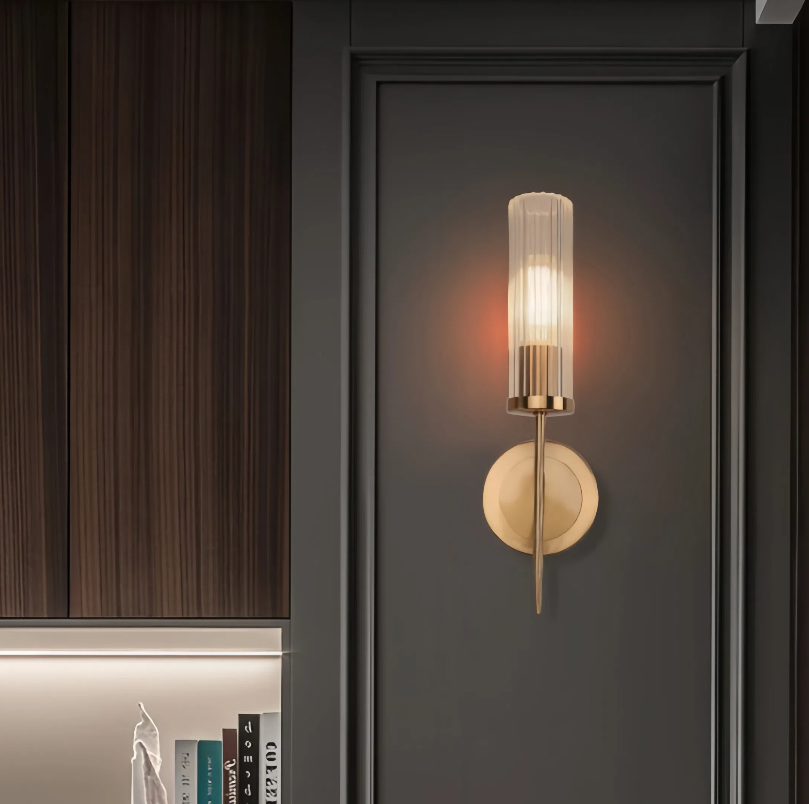 مصباح حائط VMAX WL05R LED فاخر لردهة الفندق مصباح حائط كريستالي فاخر فيلا دوبلكس غرفة المعيشة خلفية الجدار بجانب السرير مصباح فقاعة مجاني E27 (لون WW) 