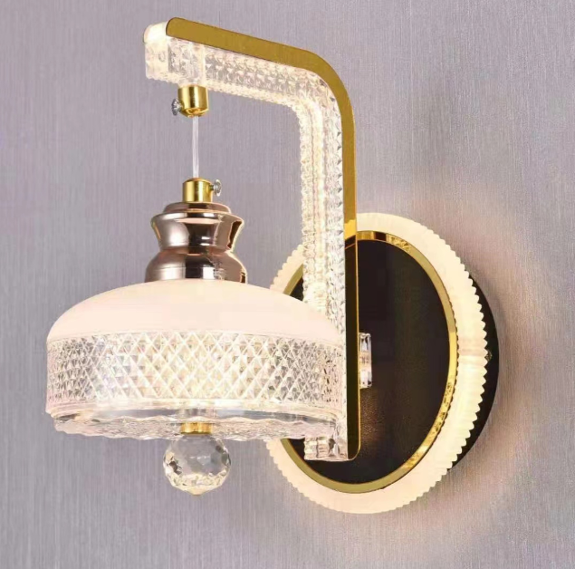 VMAX V-WL25112RF-A مصباح حائط كريستالي ليد 12 وات SMD حديد PMMA 