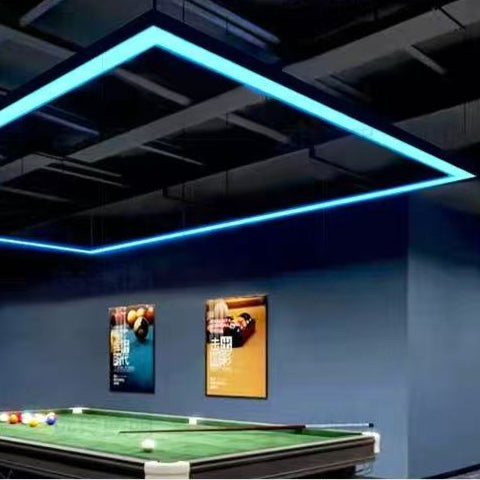 VMAX V-SDL02120 led grid pendant lamp LED long strip light seamless splicing office shopping mall supermarket gym  RGB color 4000K 6500K 3000K shape