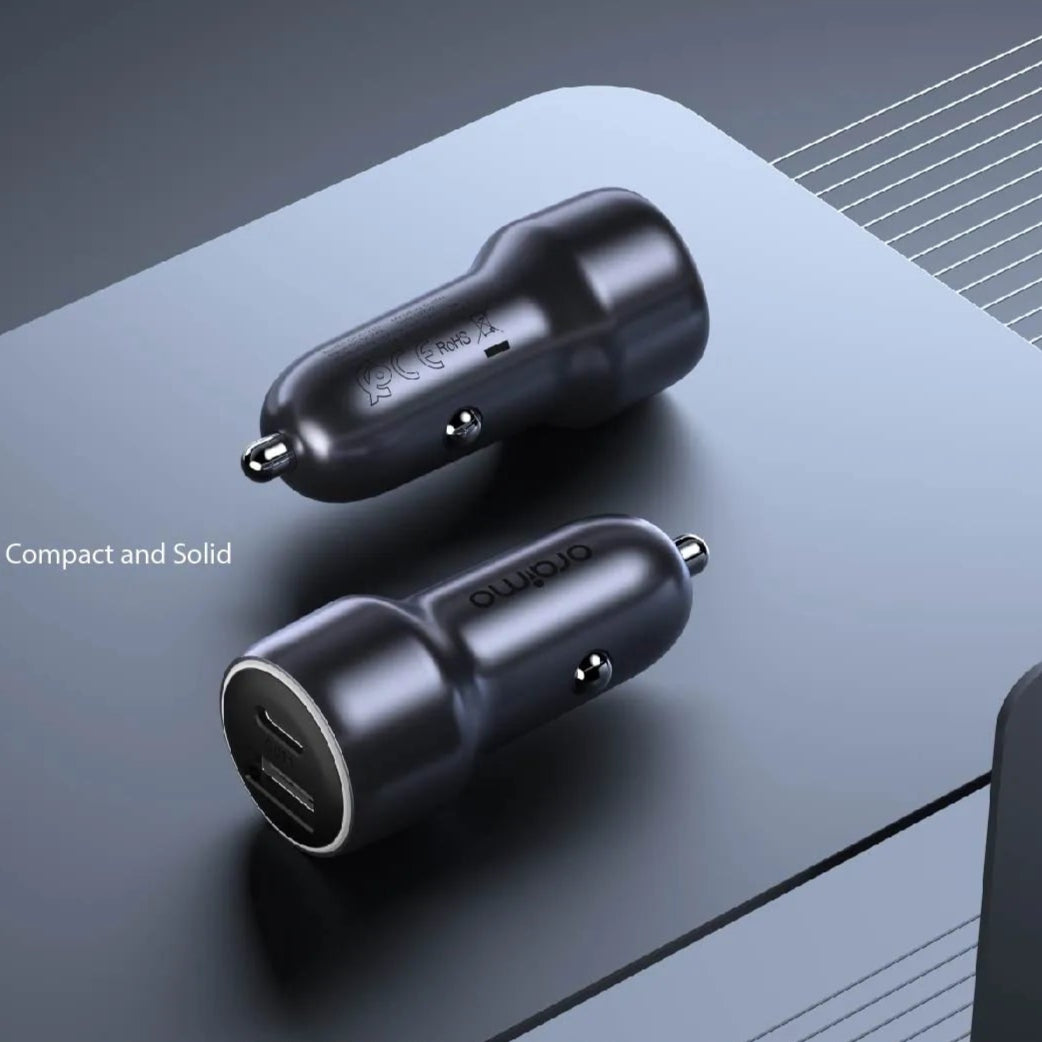 شاحن سيارة Oraimo Bullet 48 قابس USB-A وTYPE-C 48W