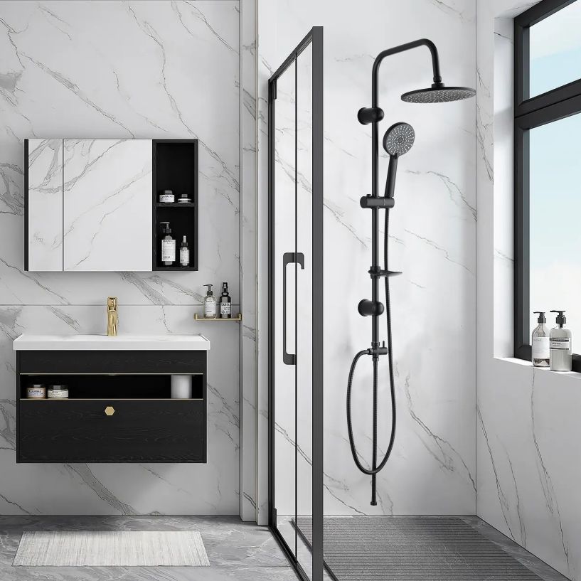 Shower Kit Modi MODI shower panel KIT 5function hand shower adjustable black – smart eco