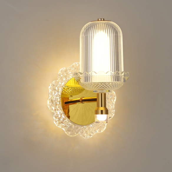 VMAX V-WL24610RF مصباح حائط ديكوري atr home كريستال ذهبي اللون حديد 3 ألوان 