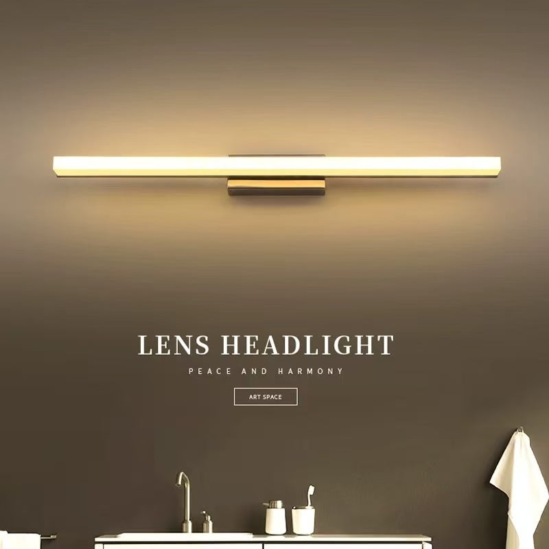 Vmax mirror light  LH0612 gold Chrome color 3 colors change bathroom toilet Modern minimalist design wall light