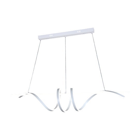 مصباح معلق LED من MODI SD261180LF بخط ناعم 3 ألوان متغيرة لغرفة الطعام وغرفة المعيشة 