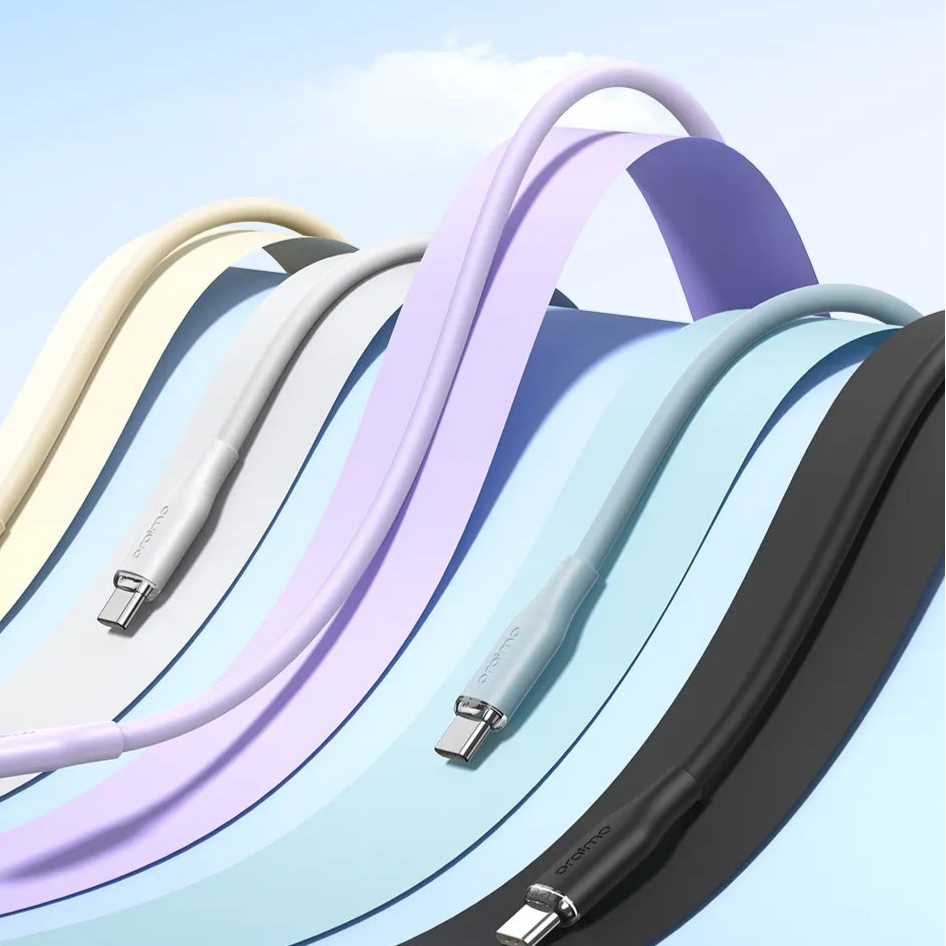 كابل بيانات Oraimo Silk Soft، طويل الأمد من نوع Type-C إلى Lightning SilkLine