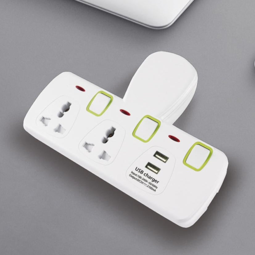 مقبس أرضي مزدوج عالمي + مقبس كمبيوتر MODI MD-HWA3006 قابس تحويل USB 